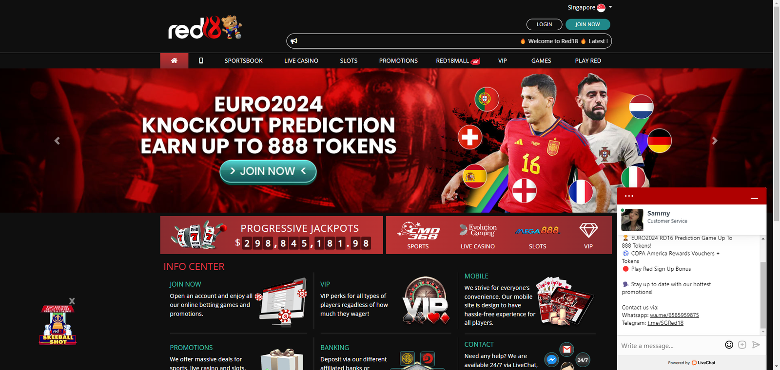 Red18SG Online Casino