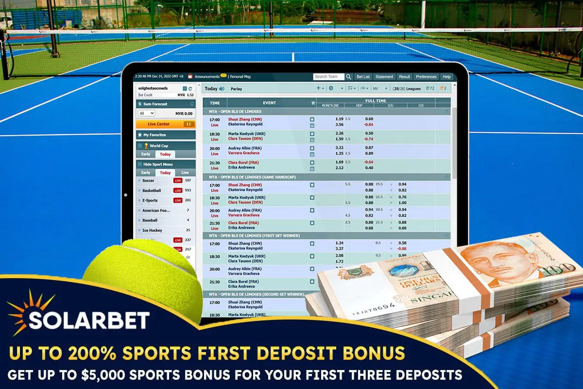 Tennis Betting Singapore