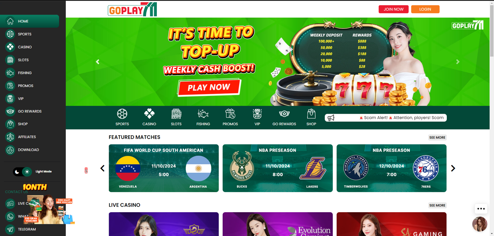 GoPlay 711 casino singapore